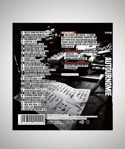 DER W Autournomie: Der Konzertfilm - Live Blu-Ray