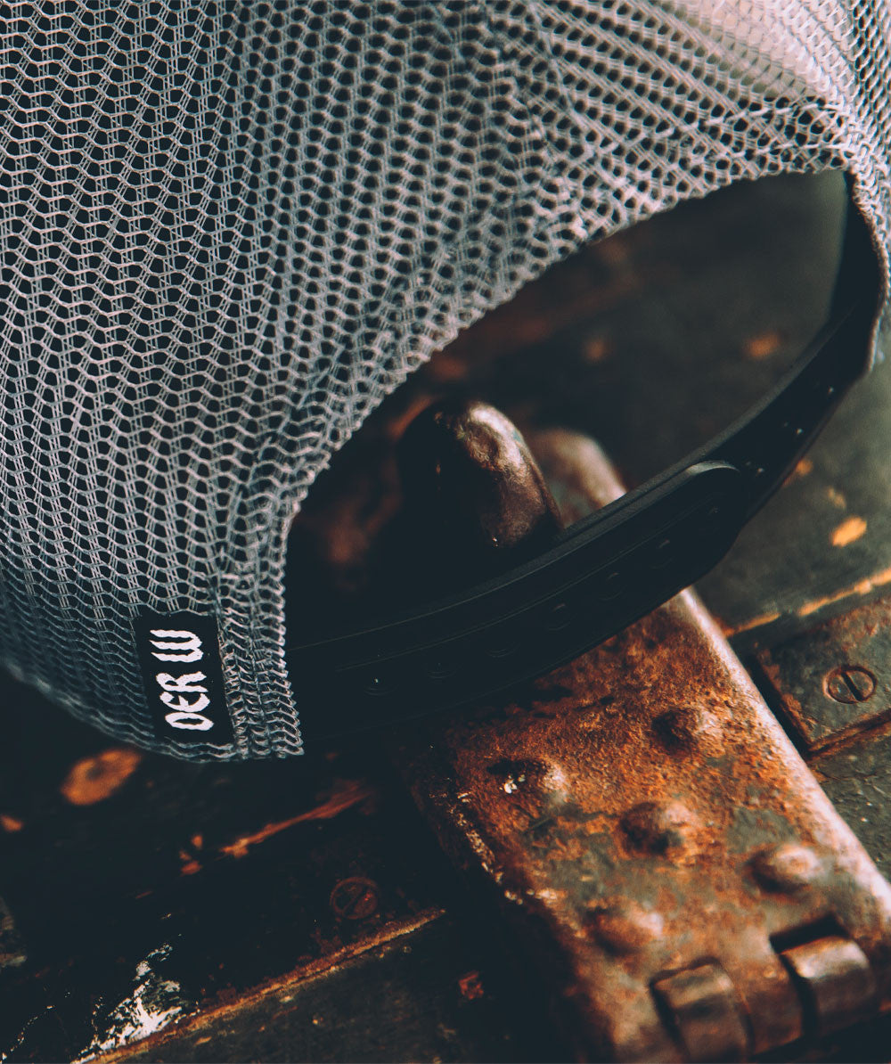 "V" Mesh Cap orange / black