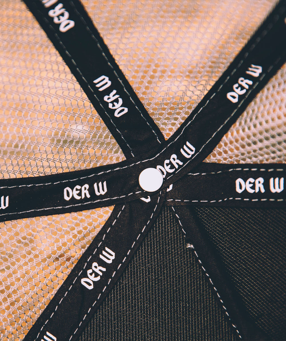 "V" Mesh Cap orange / black